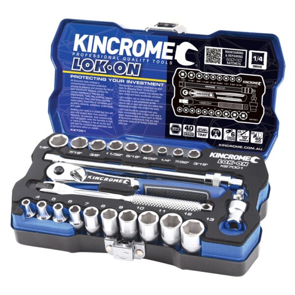 Hex Impact Socket Set 10 Piece 1/2 Drive - Imperial - Kincrome