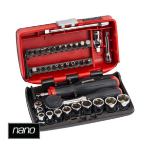 Sidchrome 38 Piece 1/4" Drive Metric Nano Socket & Tool Set SCMT12114